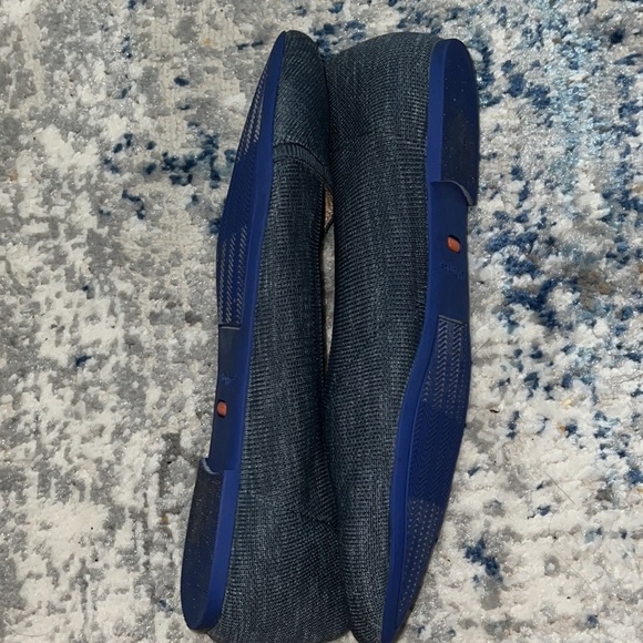 Hush Puppies Sadie Pointed ballet flats Navy Knit comfort shoes Sz 10 Wide - Picture 9 of 11